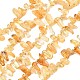 Нити из нагретых натуральных цитриновых бусин&nbsp;G-F821-C04-01-2