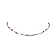 304 Edelstahl-Emaille-Kugelketten-Halskette für Damen NJEW-JN04542-2