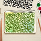 Globeland Lucky Grass Fond Timbres clairs St. Timbres en silicone patrick day en caoutchouc transparent DIY-WH0167-57-0100-2