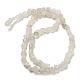 Chapelets de perle en jade blanc naturel G-F465-58-2