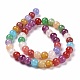 Chapelets de perles en verre craquelé GLAA-F098-05C-03-6