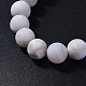 Bracelets extensibles de perles en agate naturelle BJEW-JB04173-15-2
