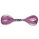 12-Ply Metallic Polyester Embroidery Floss  Glitter Cross Stitch Threads for Craft Needlework Hand Embroidery  Friendship Bracelets Braided String  Old Rose  0.8mm  about 8m/skein PW-WG76880-08-1