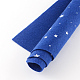 スター模様印刷された不織布の刺繍針diy工芸品のために感じた  ブルー  30x30x0.1cm  50個/袋 DIY-R055-02-2