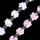 Gorgecraft 9~10 yardas 2 colores 3d organza flor recorte FIND-GF0004-50-1