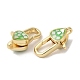 Chiusure a moschettone in ottone smaltato&nbsp;KK-K385-013G-3
