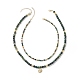 2 pièces 2 style cristal strass oeil de cheval pendentif colliers ensemble NJEW-JN04049-1