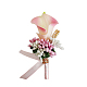 PU-Leder-Imitat-Blumen-Corsage-Ansteckblume HULI-PW0001-03J-1
