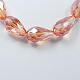 Chapelets de perles en verre électroplaqué X-EGLA-R008-6x4mm-7-1
