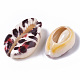 Printed Natural Cowrie Shell Beads X-SSHEL-R047-01-B04-3
