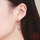 Boucles d'oreilles créoles en argent sterling rhodié et 925 oxyde de zirconium EJEW-FF0010-10P-4