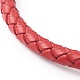 Geflochtene Kordel-Armbänder aus Rindslederimitat für Paare BJEW-JB06443-13