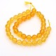 Natural Quartz Crystal Faceted Round Beads Strands G-P088-75-6mm-2