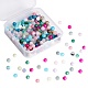 225 pièces 15 perles rondes en jade blanc teint naturel G-SZ0001-07-1