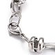 304 Stainless Steel Link Chain Bracelets BJEW-Z011-08P-2
