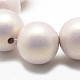Perlas de realce pintadas con spray acrílico opaco ACRP-Q024-14mm-G09-2