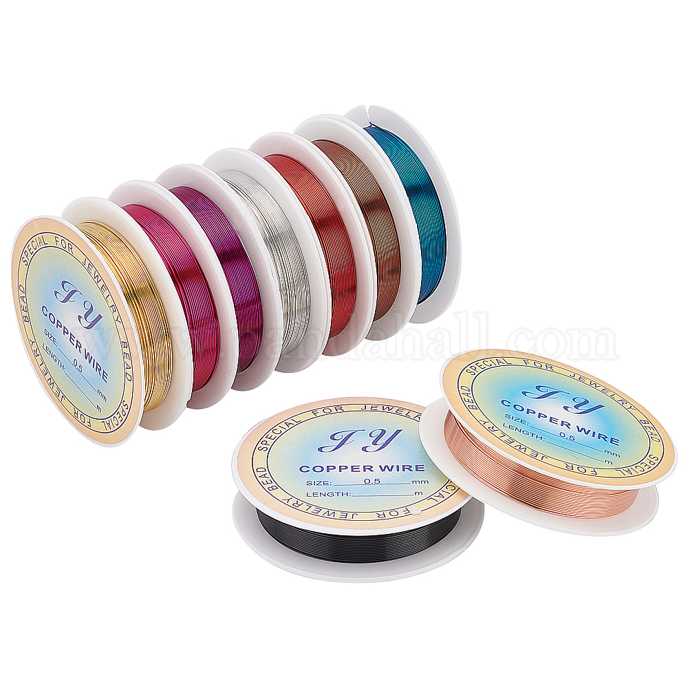 Shop Round Copper Jewelry Wire for Jewelry Making PandaHall Selected
