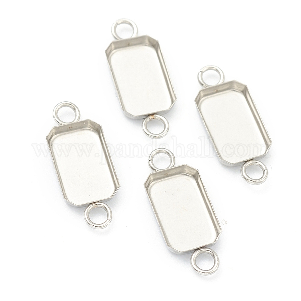 Boucles D'oreilles En Acier Inoxydable Pour Cabochons Xilion Rivoli - Lot De 30 (8 Mm) - Parfait Pour Vos Créations DIY