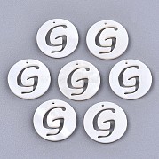 Подвески из натуральных пресноводных ракушек SHEL-S276-119G
