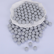 Круглые силиконовые фокусные бусины SI-JX0046A-83