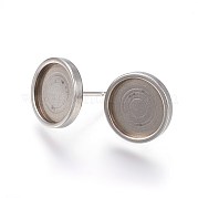Серьги-гвоздики из нержавеющей стали 304 STAS-L219-02B