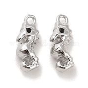 Латунные микро-паве черные кубические циркониевые подвески KK-C054-25P