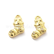 Латунные микро проложить кубического циркония подвески KK-U049-04G-04