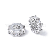 Латунные микропаве прозрачные кубики из циркония KK-F892-29P