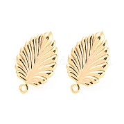 Медные серьги с гвоздиками KK-M261-44G