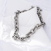 Браслеты-цепочки из нержавеющей стали 304 BJEW-G618-04P
