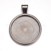Metall-Legierung Anhänger Fassungen für Cabochons&nbsp;X-PALLOY-A15654-B