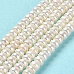 Fili di perle di perle d'acqua dolce coltivate naturali&nbsp;PEAR-J007-03