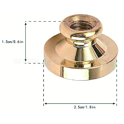 Joint de cire tête de timbre en laiton&nbsp;AJEW-WH0209-609