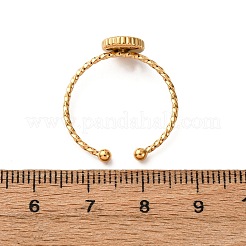 Регулируемые эмалированные манжеты из нержавеющей стали 304 для женщин&nbsp;RJEW-F194-06G