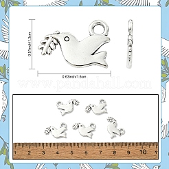 30 pièces pendentifs en alliage de style tibétain&nbsp;TIBEP-YW0002-18