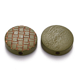 Расписные бусы из натурального дерева WOOD-N006-05G