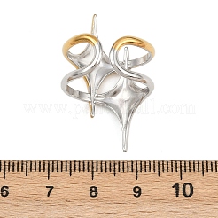 Регулируемые манжеты из нержавеющей стали 304 для женщин&nbsp;RJEW-B135-01GP-03