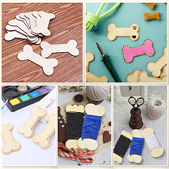 60 шт. 3-х видов деревянных досок для намотки ниток&nbsp;DIY-SC0031-10B