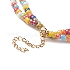 Прозрачные акриловые цветочные подвески с принтом NJEW-JN04152