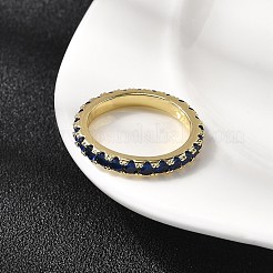 Латунные микро проложить пальцев кольца кубического циркония RJEW-P166-09B-G