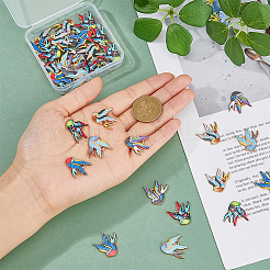 40шт 5 цвета подвески из сплава с покрытием стойки&nbsp;FIND-DC0005-46