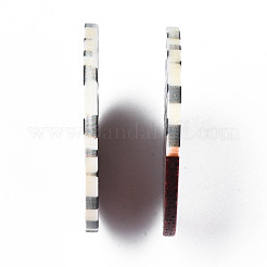 Pendentifs en résine et bois imprimés&nbsp;RESI-S358-63