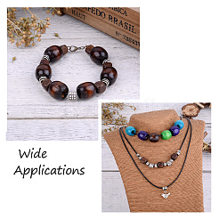 240 шт. двухцветные бусины из натурального клена&nbsp;WOOD-CD0001-06B-LF