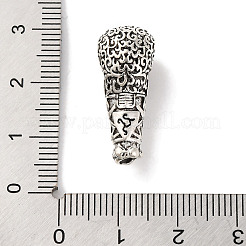 Perles de gourou en alliage de style tibétain&nbsp;PALLOY-F313-07AS