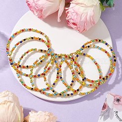 Стеклянные бусины бисерные браслеты эластичные&nbsp;BJEW-JB10958