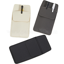 3 шт. 3-х цветный прямоугольный кожаный чехол для ручки DIY-CL0002-23