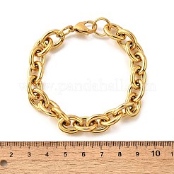 Bracciali a catena in acciaio inossidabile 304 per donna&nbsp;BJEW-Q050-01C-G