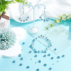 2 нить прозрачных гальванических стеклянных бусин&nbsp;EGLA-SP0001-24B