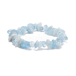 4шт 4 стиля натуральный жемчуг и смешанные драгоценные камни чипсы из бисера стрейч браслеты набор BJEW-JB08915