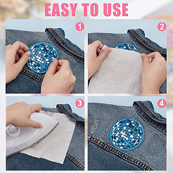 Планета полиэстеровые заплатки приклеиваемые утюгом/пришиваемые PATC-WH0012-71